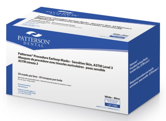 Patterson® Procedure Earloop Sensitive Skin Masks